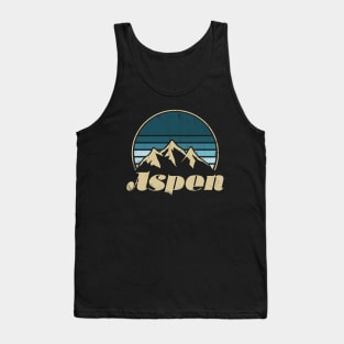 Aspen Retro Vintage Mountains Tank Top